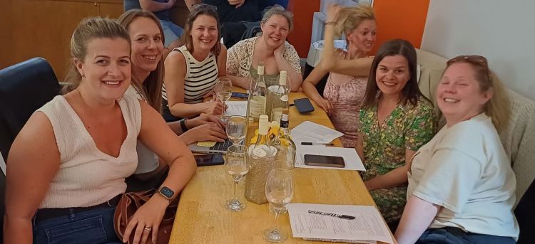 The PTA taking a well earned break. Cheers